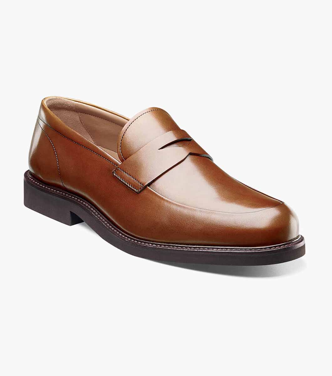 Men’s Dress Shoes | Cognac Moc Toe Penny Loafer | Florsheim Gallo
