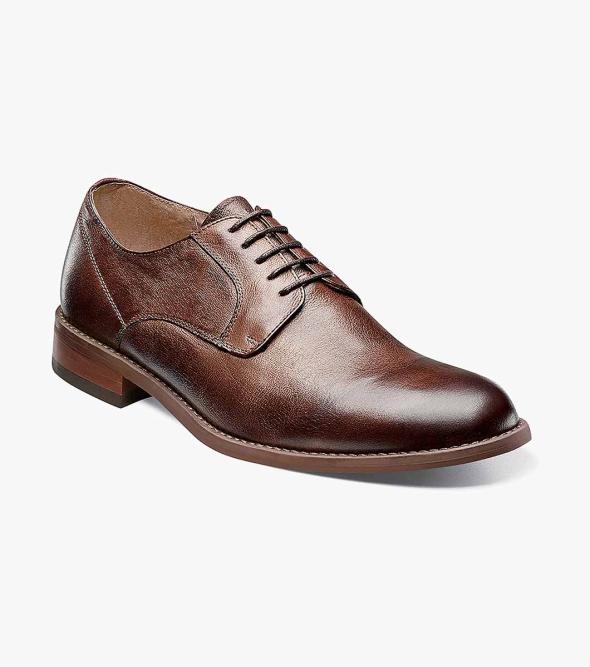 Men’s Dress Shoes | Cognac Plain Toe Oxford | Florsheim Gallo