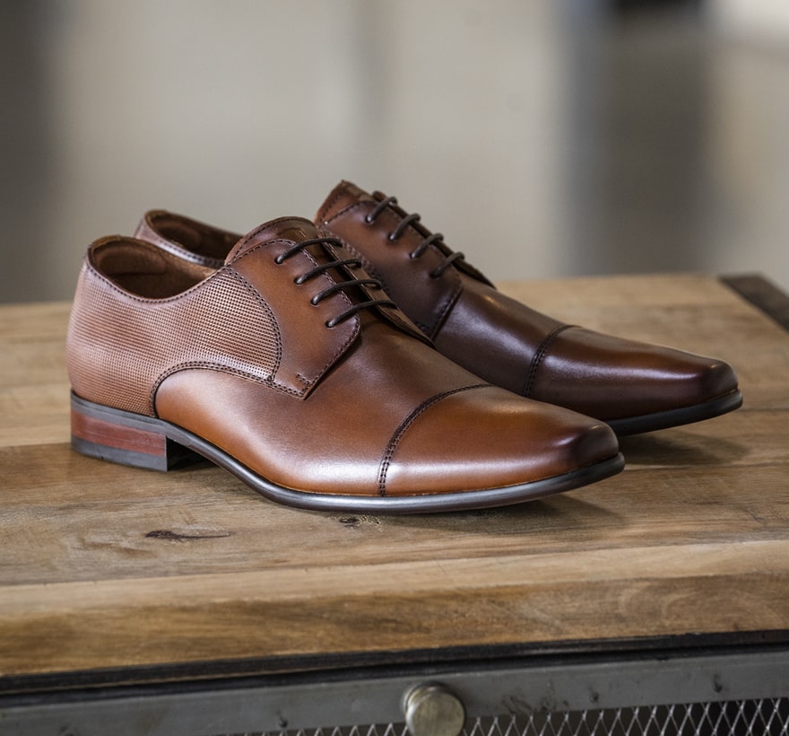 Shop Florsheim top sellers featuring the Postino Cap Toe in cognac.