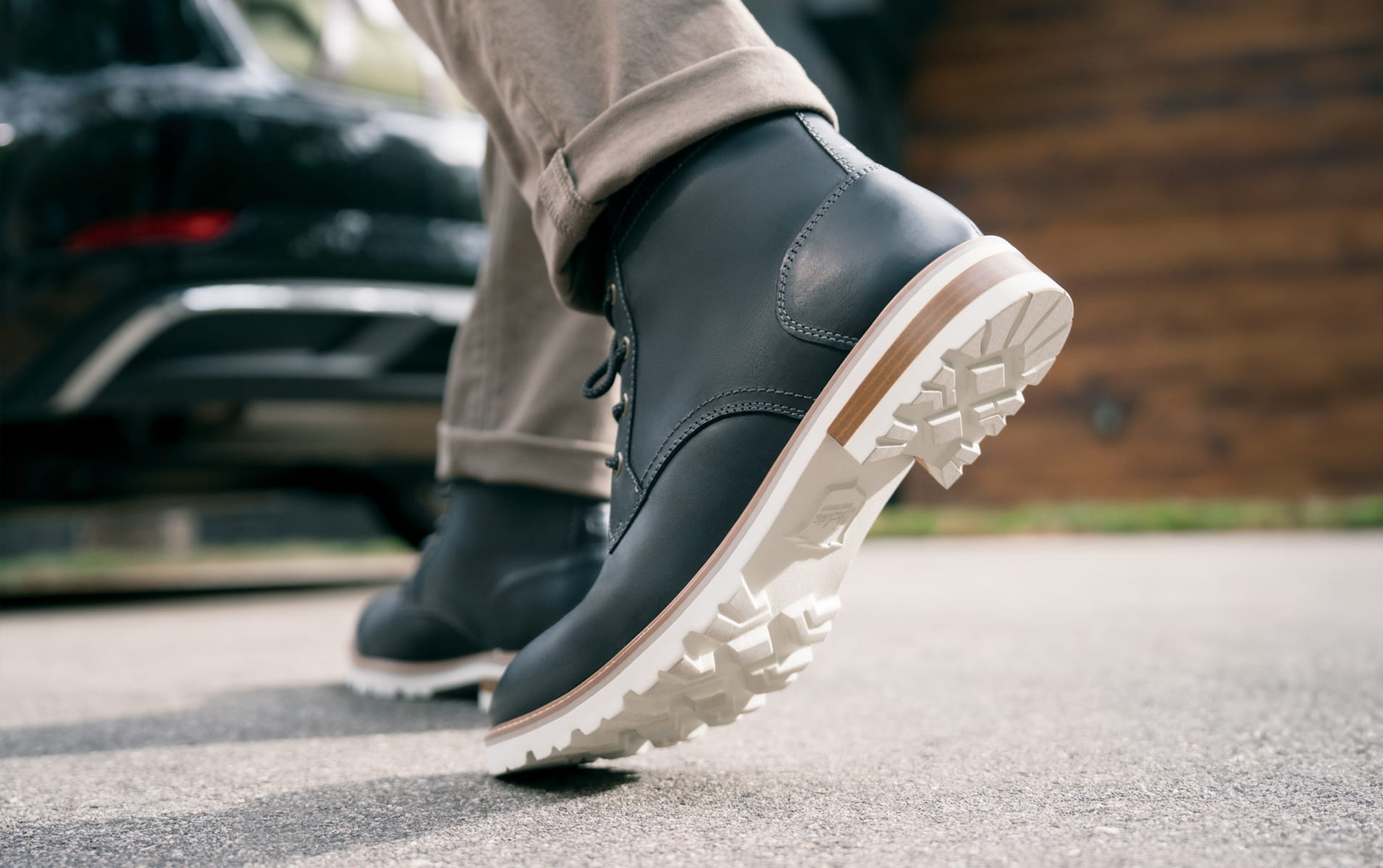 Shop Florsheim casuals featuring the Renegade plain toe boot in black.