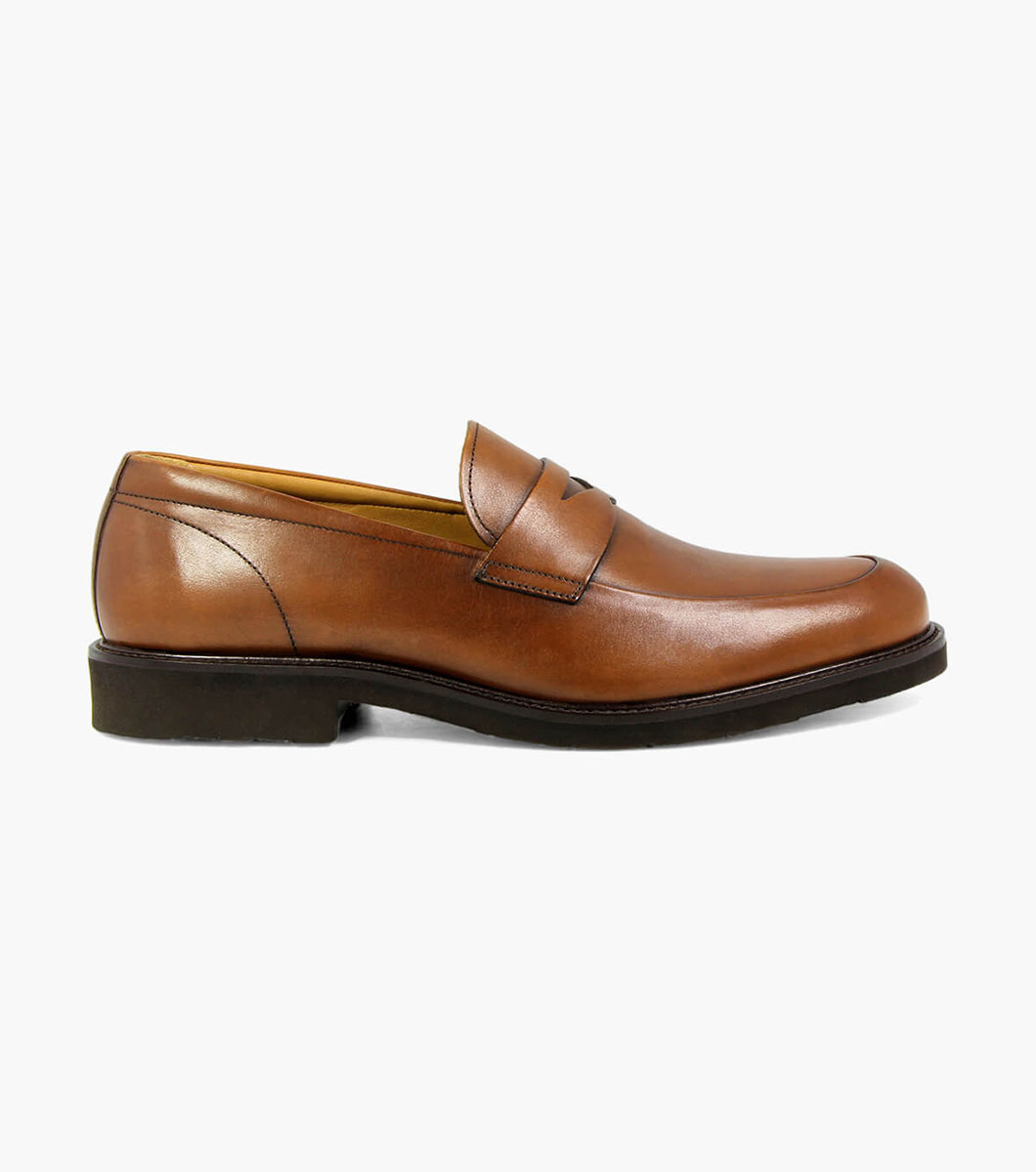 Men’s Dress Shoes | Cognac Moc Toe Penny Loafer | Florsheim Gallo