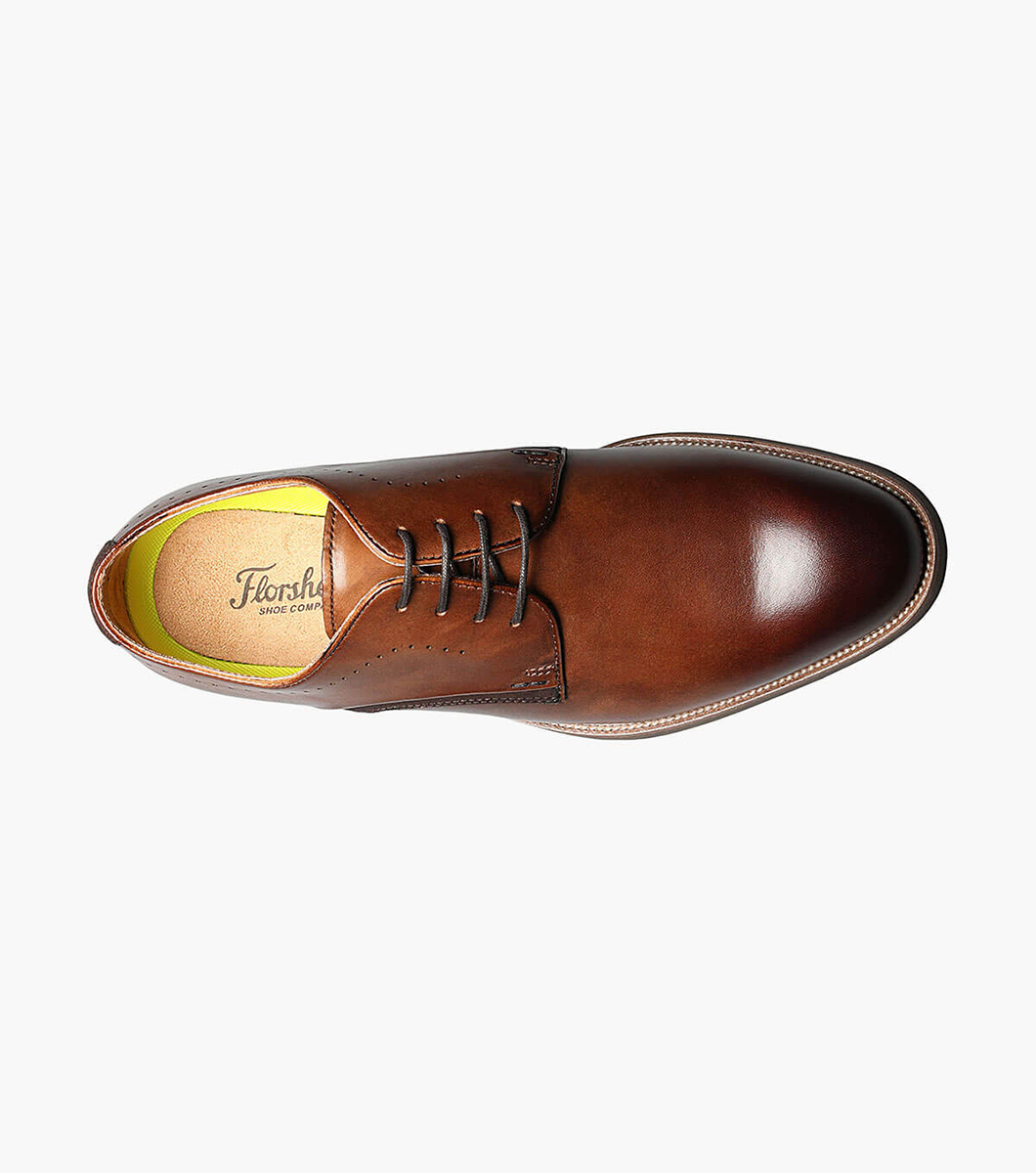 Men’s Dress Shoes | Cognac Plain Toe Oxford | Florsheim Uptown