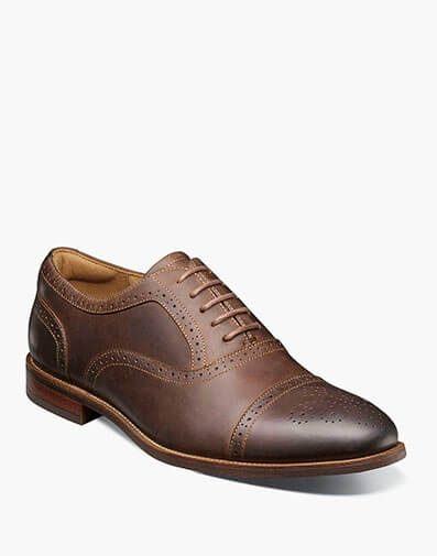 Rucci Cap Toe Balmoral Oxford in Brown CH for $180.00 dollars.