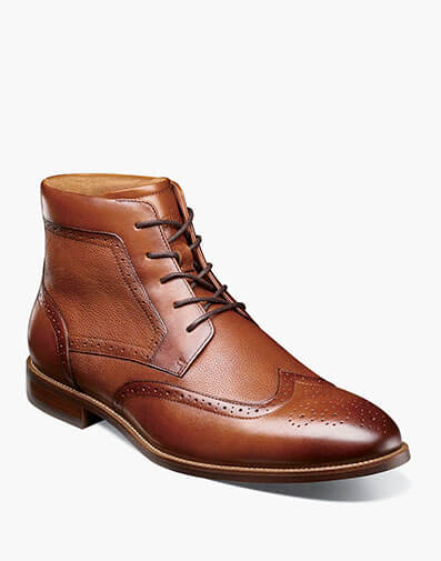 Rucci Wingtip Lace Up Boot in Cognac for $200.00 dollars.