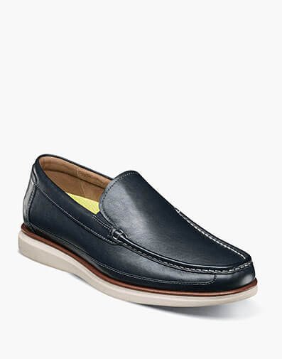 Tropics Moc Toe Venetian Slip On in Navy for $160.00 dollars.