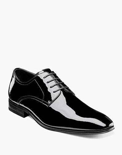 Men's Black Tuxedo Shoes Patent Leather Traditional Round Toe Lace up  Oxfords Azar -  Canada