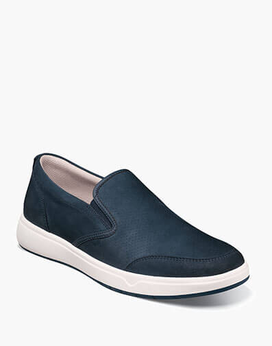 Heist Moc Toe Slip On Sneaker  in Navy for $170.00 dollars.