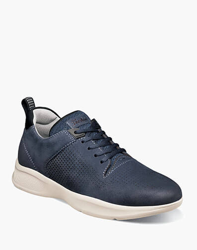 Studio Perf Toe Lace Up Sneaker in Navy for $180.00 dollars.