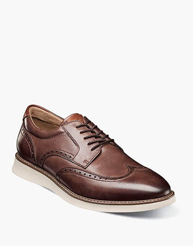 Launch Wingtip Oxford in Brown for $170.00 dollars.