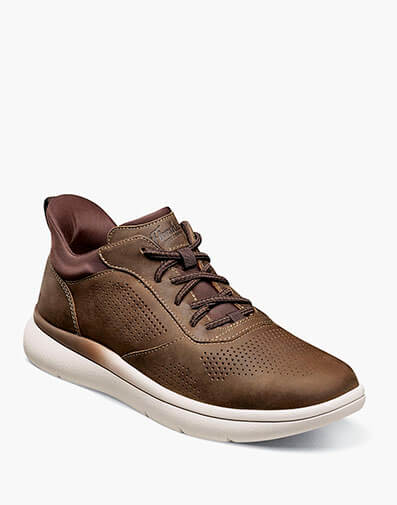 Fleet Perf Toe Elastic Lace Sneaker in Brown CH for $160.00 dollars.