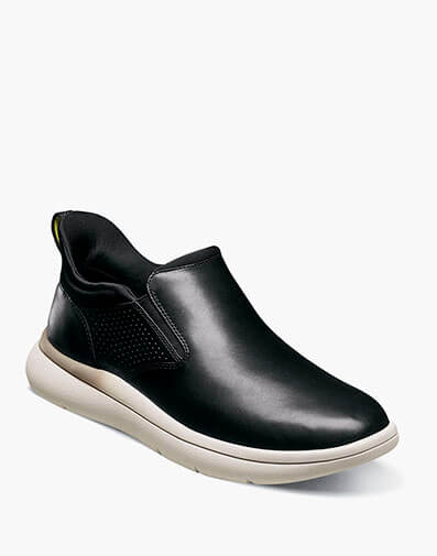 Fleet Plain Toe Slip On Sneaker in Black for $160.00 dollars.