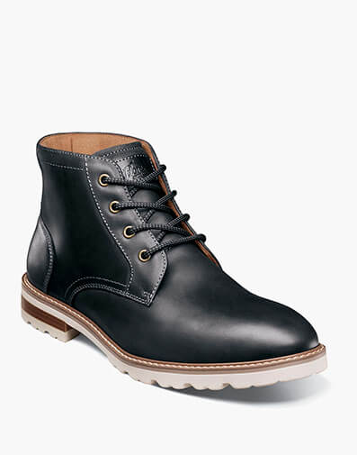 Renegade Plain Toe 4-Eye Boot in Black Waxy for $200.00 dollars.